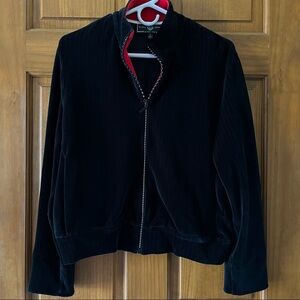 St. John Sport Velour Track Jacket P/X-Sm luxury athleisure designer loungewear